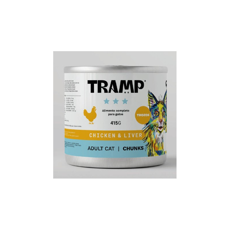 Tramp 3* Cat Chunks Chicken With Liver 415 g