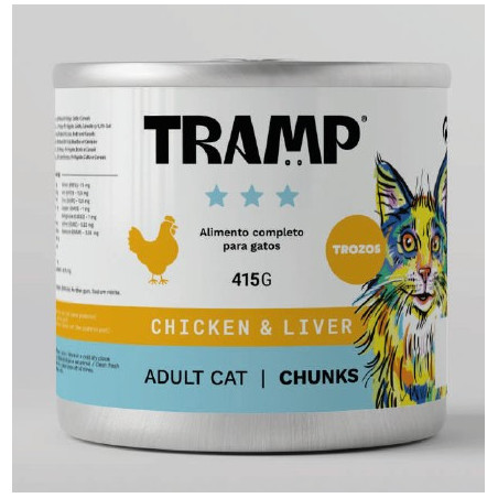 Tramp 3* Cat Chunks Chicken With Liver 415 g