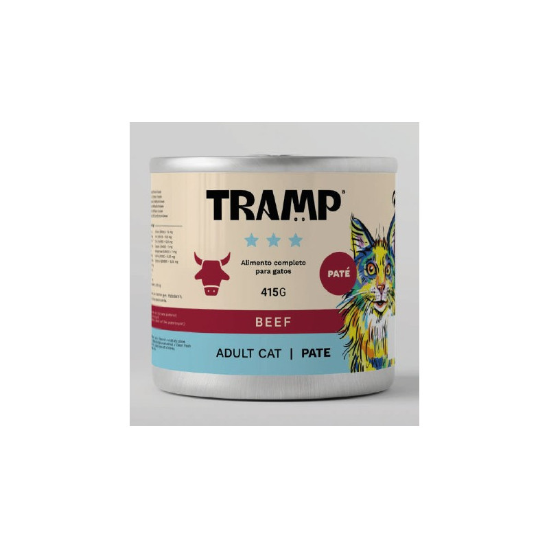 Tramp 3* Cat Pate Beef 415 g
