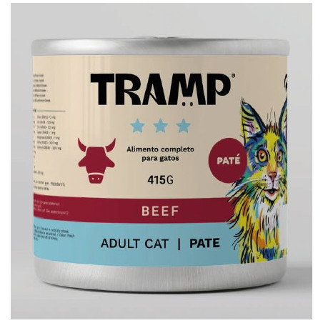 Tramp 3* Cat Pate Beef 415 g