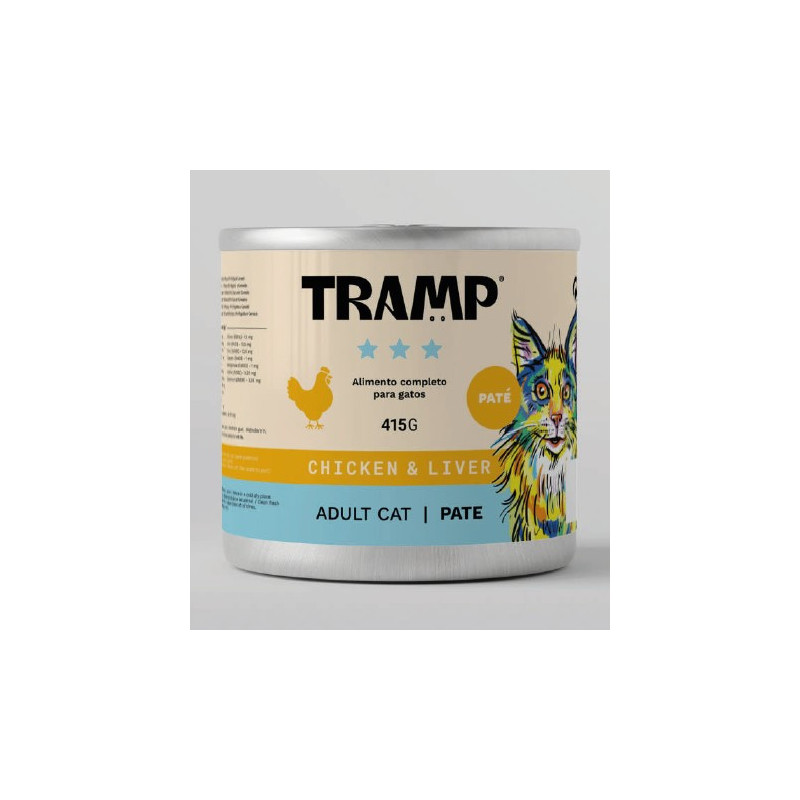 Tramp 3* Cat Pate Chicken With Liver 415 g