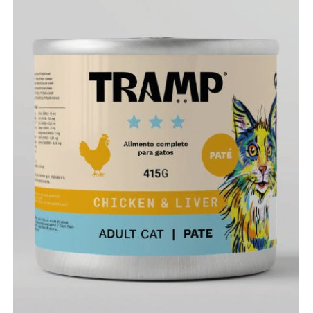 Tramp 3* Cat Pate Chicken With Liver 415 g