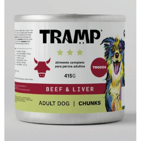 Tramp 3* Dog Chunks Beef & Liver 415 g