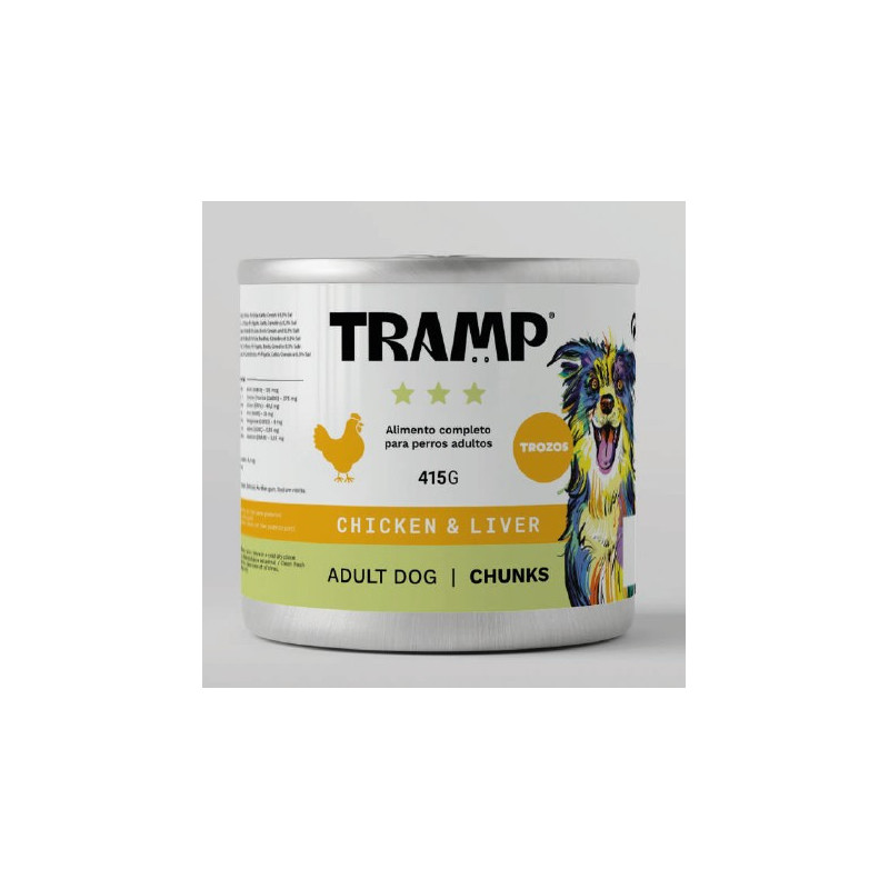 Tramp 3* Dog Chunks Chicken With Liver 415 g