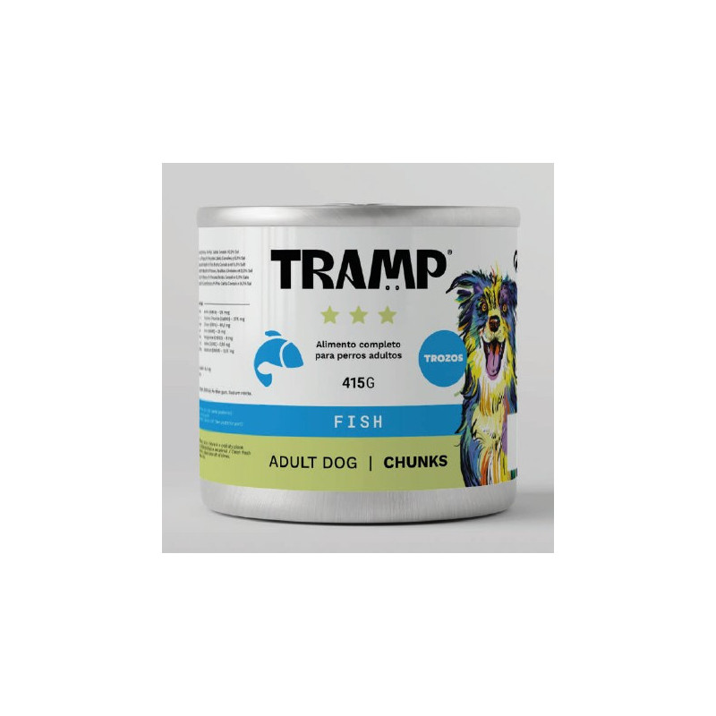 Tramp 3* Dog Chunks With Fish 415 g