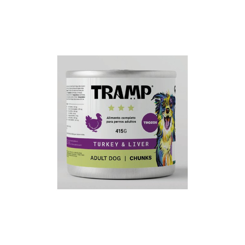 Tramp 3* Dog Chunks With Turkey & Liver 415 g
