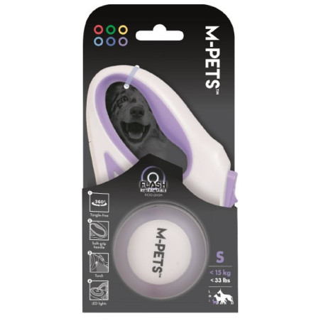 FLASH Correa Retractil Violeta 3 m
