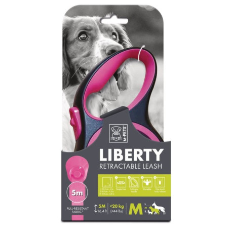 LIBERTY Correa Retractil Rosa M 5 m